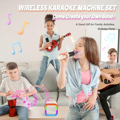 Image of Gralal Kids Toys Age 3-15, Karaoke Machine 2 Microphones for Kids Girls Boys Toys Age 3 4 5 6 7 8 9 10 11 Year Old Boy Gifts for 3-12 Year Old Girls Teenage Boy Gifts Girls Birthday Presents