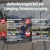 Brennenstuhl Rallonge de Camping CEE 230 V 10 m (H07RN-F 3G2,5 de Couleur Noire, câble d'alimentation de Camping pour Une Utilisation permanente en extérieur, IP44, fabriqué en Allemagne) - 6