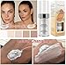TLM Color Changing Foundation, Flawless Colour Changing Warm Skin Tone Liquid Foundation for Mature Skin, Waterproof Moisturizing Foundation Makeup Base Nude Concealer Full Coverage SPF, 30 ml