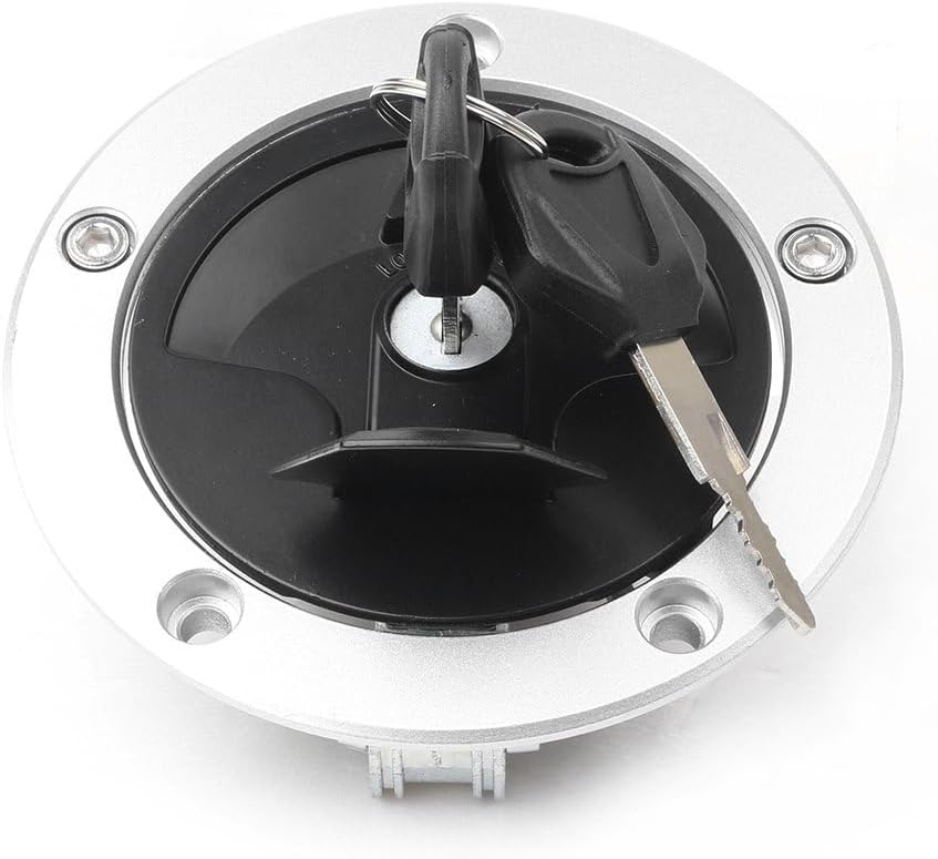 Motorcycle Locking Gas Cap for Kawasaki Ninja 1000 650 ZX600 ZX10R ZX 14 ZX636 ZX10R ZX14R Concours ER400 Versys 1000 2006-2022 with 2 Keys,Replacement Fuel Tank Lid Cover