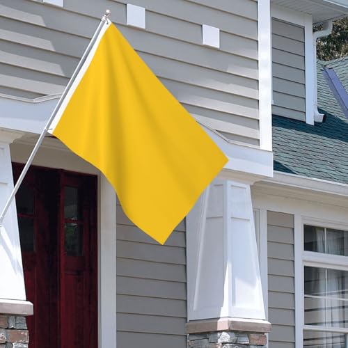 Drapeau pour extérieur 1,2x1,8 m jaune canard laiteux robuste pour maison