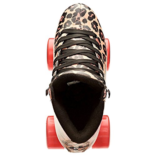 Impala Rollerskates Girl's Impala Quad Skate (Big Kid/Adult) Leopard 8 (Us Men's 6, Women's 8) M #TOP3