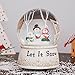 DUSVALLY Set of 2 Christmas Glass Snow Globes Glitter Water Globe with Musical Snow Globe Plays We Wish You a Merry Christmas - Santa Xmas Snow Globe - Holiday Decoration(5.5 inch)