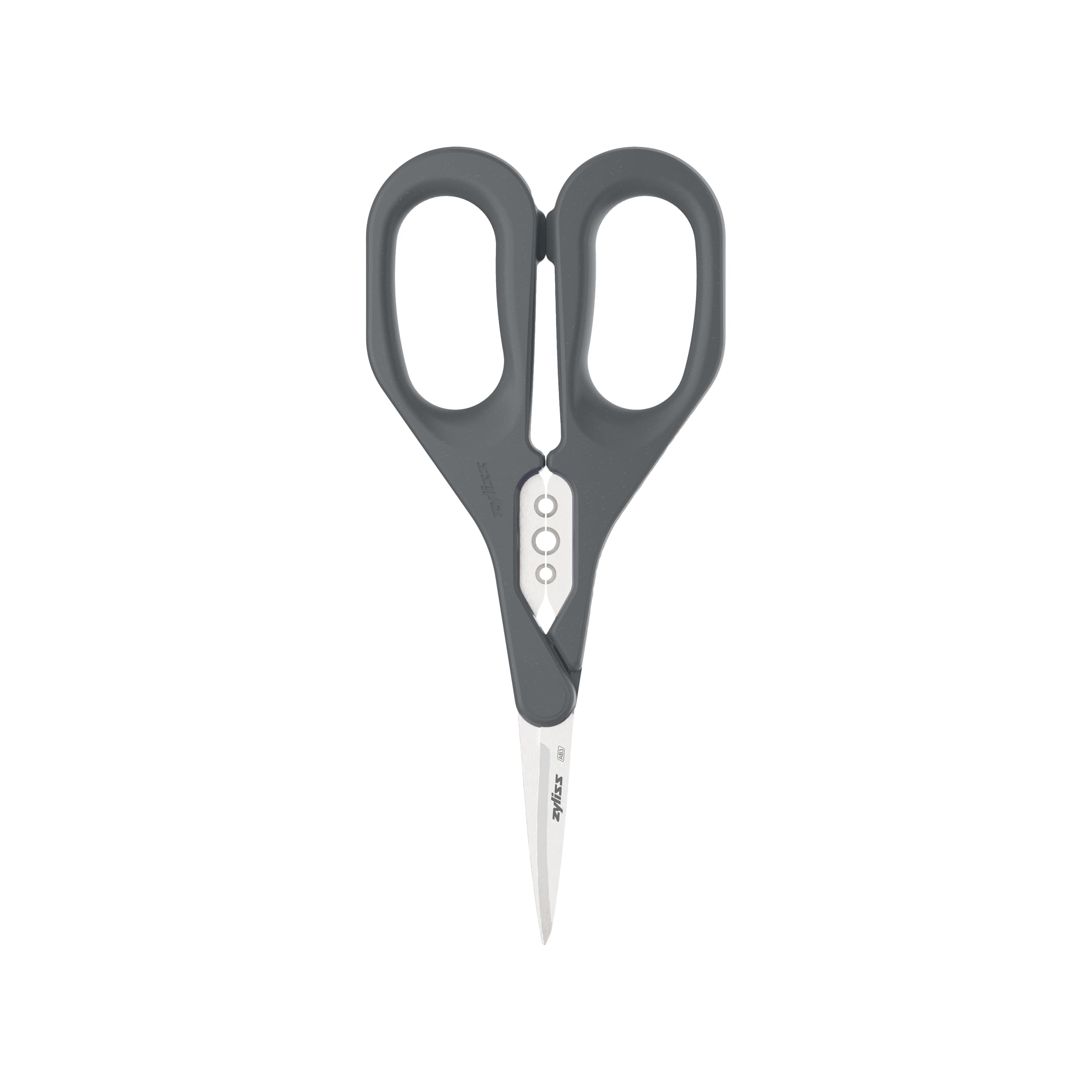 Zyliss Herb Snippers with Integrated Stem Stripper – Precision Blade Kitchen Scissors for Fresh Herbs, Parsley, Cilantro &amp; Chives – Ergonomic Wheat Straw Handle, Left/Right-Handed, Dishwasher Safe
