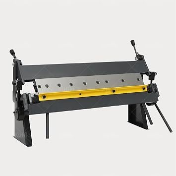Kurflo Hand Metal Brake Manual Sheet Metal Bending Machine Hand Metal Bender Iron Sheet Bending Machine Maximum Width 610mm Bending Angle 0 135  with 5 Holding Blades