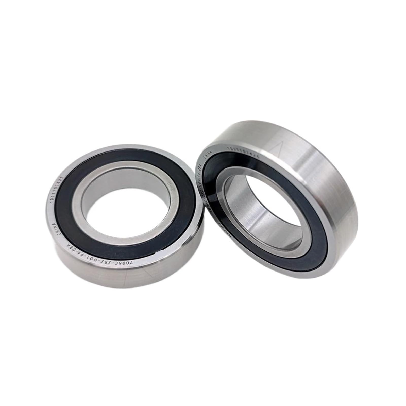 CJKXPZMH 1Pair 7006 7006C 2RZ HQ1 30x55x13 *2 Sealed Angular Contact Bearings Spindle Bearing ABEC-7 SI3N4 Ceramic Ball