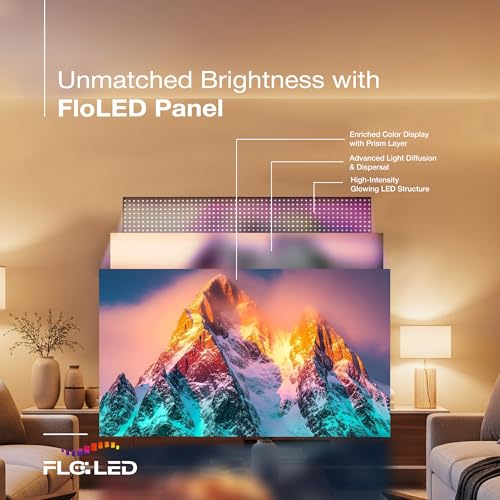 Image of Sansui 109cm (43) 4K QLED Google TV with Dolby Vision, HDR10+, Dolby Atmos, HSR 120Hz, MEMC, 30W Surround Sound, FloLED Panel JSW43UG23Q (Black)