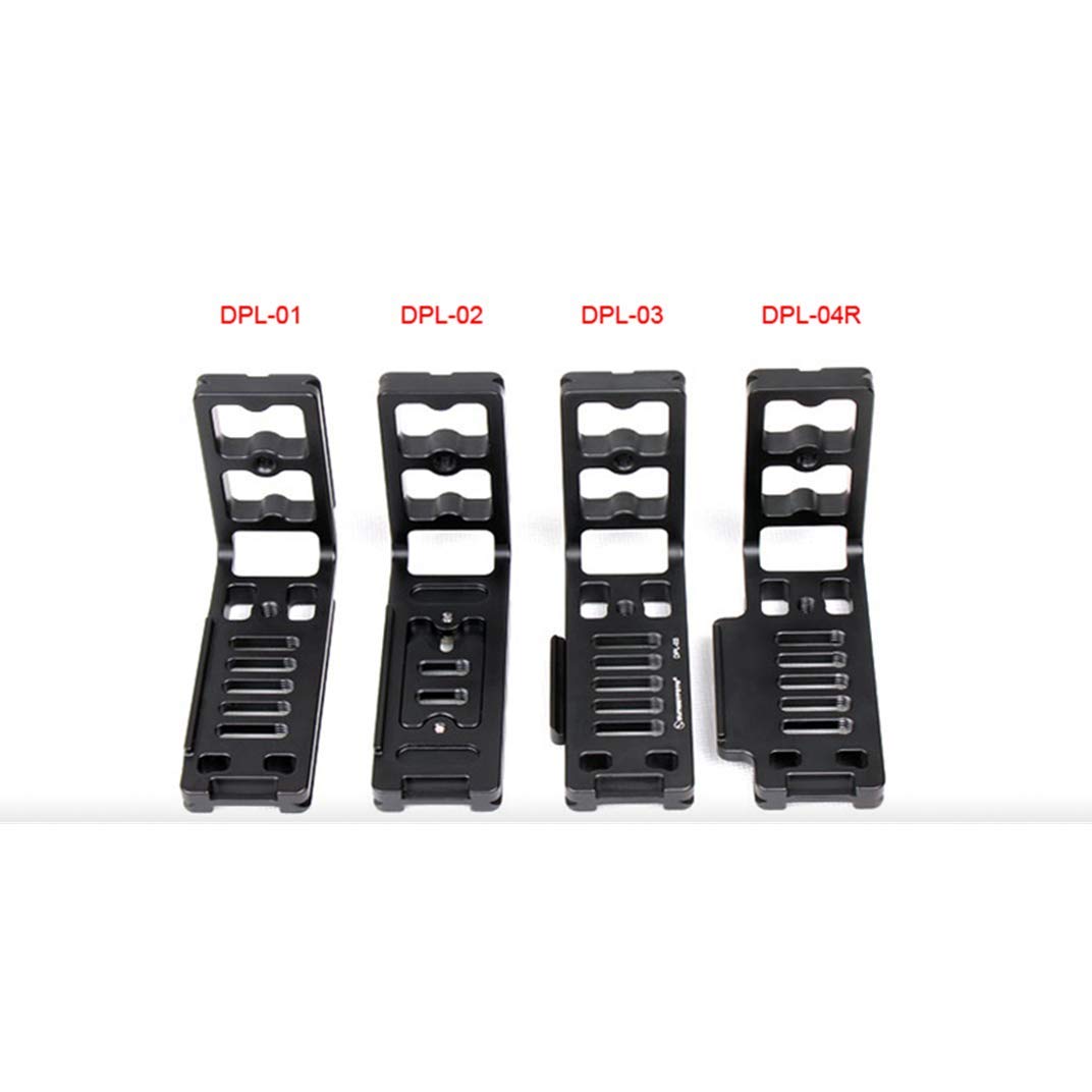 SUNWAYFOTO Universal L-staffa Quick Shoe 1/4" vite tipo L piastra a sgancio rapido