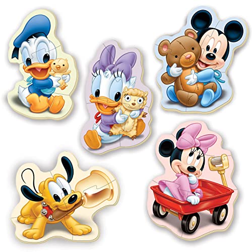 Educa - Baby Puzzle Mickey Mouse | 5in1 Babypuzzleset 3/4/5 Teile | Mickey Disney, Erstes Puzzle | ab 24 Monaten (13813) – Ansicht 2