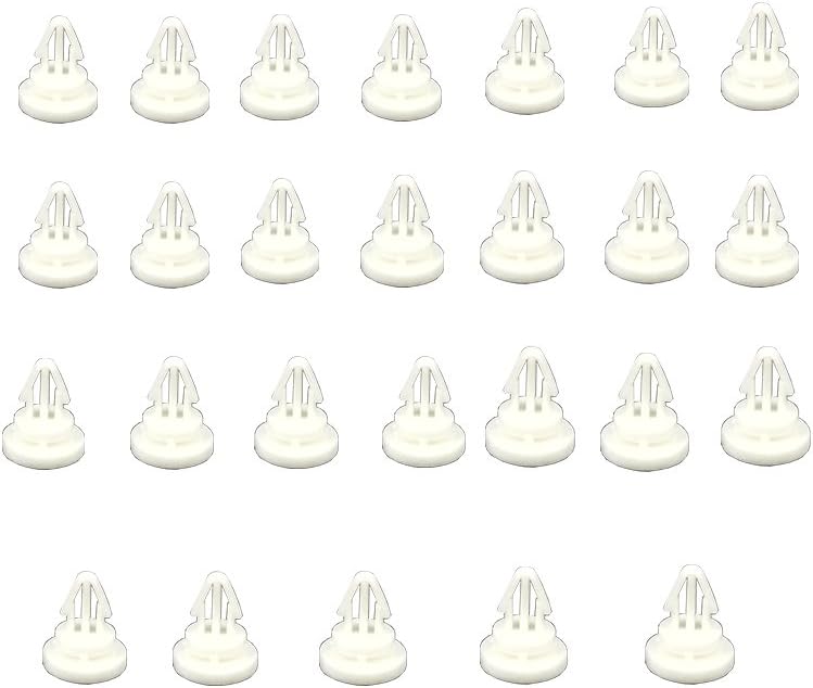 (50 Pieces) White PCB Isolation Column Board Round Plastic Insulation Column Standoff Support Spacer White 4mm Standoffs Spacer Nylon Plastic