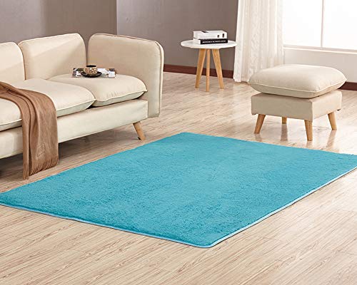 Tapis lavable antidérapant à poils courts pour salon