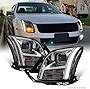 AKKON - For 2006 2007 2008 2009 Ford Fusion [Strip Light Bar] Projector Clear Headlights Left+Right Side Pair w/Signal