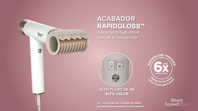 Shark FlexStyle Secador de cabelo e modelador 220v para cabelos