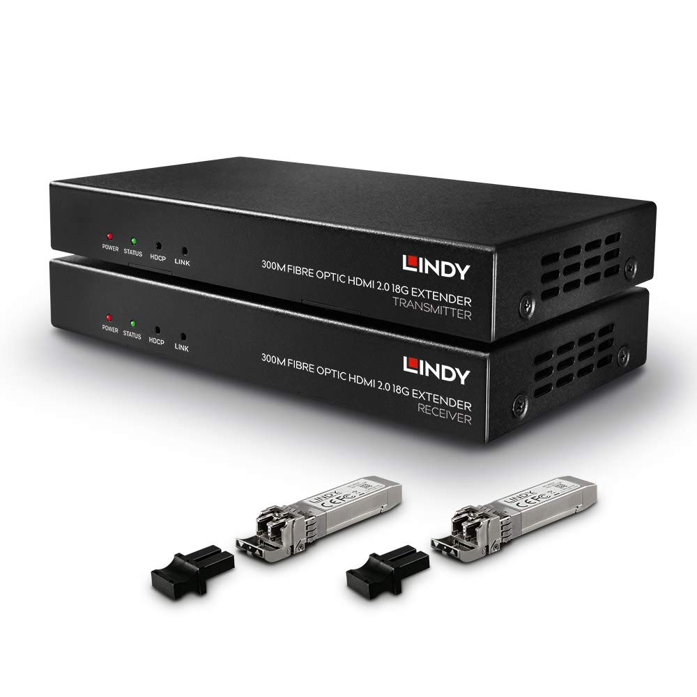 Amazon.com: LINDY 300m Fibre Optic HDMI 2.0 18G & IR Extender