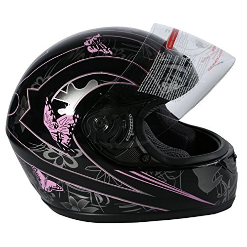 TCMT Adult Full Face Scooter Street Dirt Bike ATV Motocross Motorcycle Helmet with Open Face Sun Shield DOT