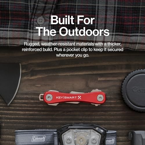 Image of KeySmart Rugged Keychain Multitool Key Holder, Up to 14 Keys | Key Organizer for EDC. Expandable, Durable Build, Reduces Key Chain Bulk & Jingle, Pocket Clip & Bottle Opener Included