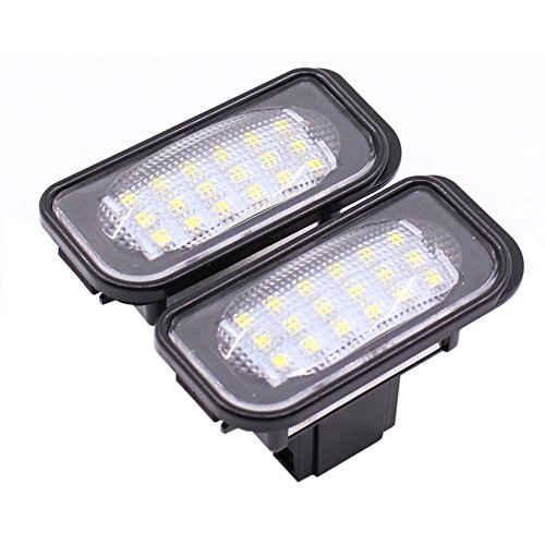Paision White 18 LED 3528 SMD License Plate Lights Lamp Bulb Compatible with Benz W203 4d Sedan C230 C240 C280 AMG C32