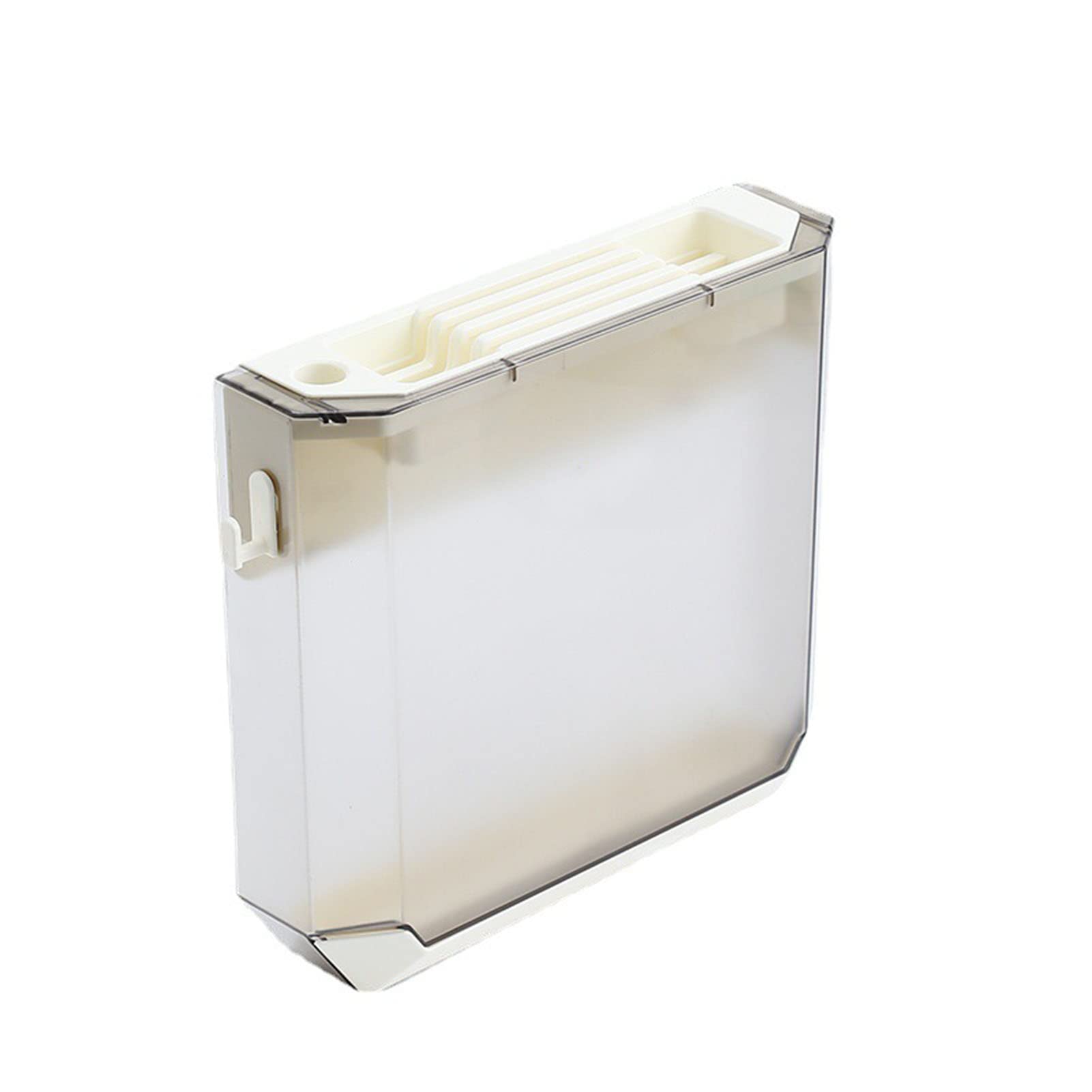 Knife Block Holder Without Knives, Wall Mounted Knife Holder Kitchen Knife Storage Case Transparent Knife Block Kitchen Utensil Holder (A)