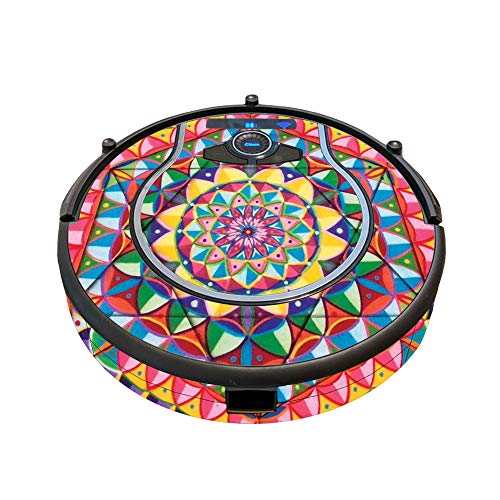 Image of MightySkins Skin Compatible with Shark Ion Robot 750 Vacuum Minimal Coverage - Rainbow Kaleidoscope | Protective, Durable, and Unique Vinyl Decal wrap Cover | Easy to Apply, Remove | Made in The USA