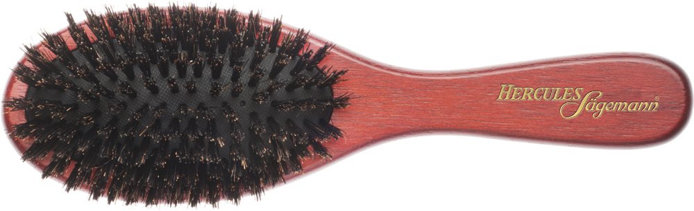 Hercules Sagemann Boar Brush with Oval Handle 10 Rows Made in Germany