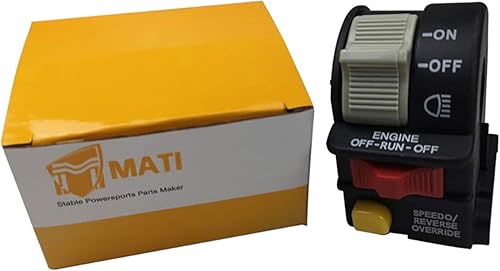 Miniatura 6 de M MATI 4011655 4011516 Conjunto de interruptor de encendido y apagado para Polaris Hawkeye 300 Scrambler 500 Sportsman 300 400 850 XP 1000 Trail