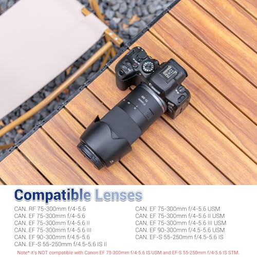 image for JJC ET-60 Lens Hood Shade for Canon RF 75-300mm f/4-5.6, EF 75-300mm f