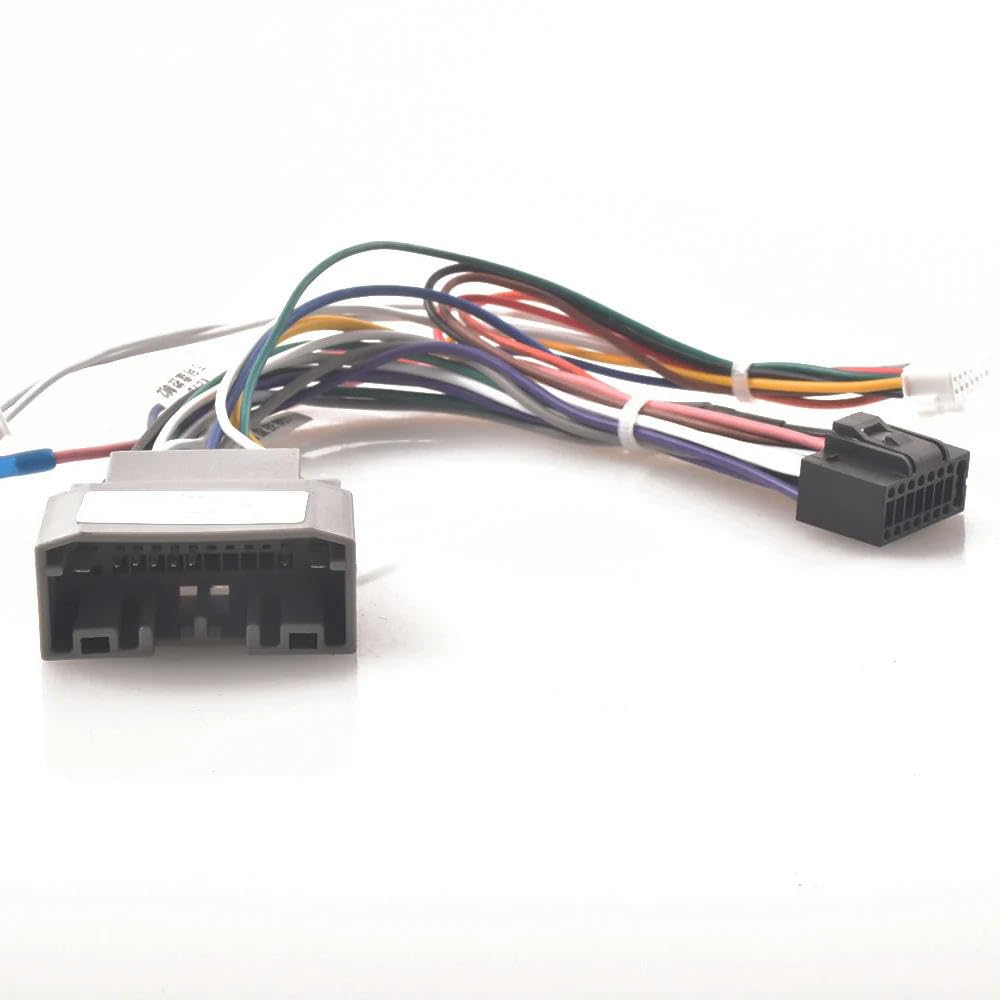 Oulesh Arnés Cableado para Chrysler 300/300C, para Jeep Cherokee Commander Compass Grand, para Android 16pin arnés de cableado de Radio de Coche