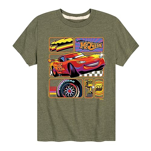 Disney Cars - Lightning McQueen Best Trophies - Toddler & Youth Short Sleeve Graphic T-Shirt