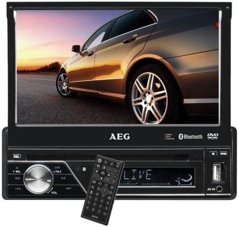 AEG Ar 4026 Car Radio (17.5 cm / 7 Inch LCD Display Touchscreen Sd Card Slot USB) Black