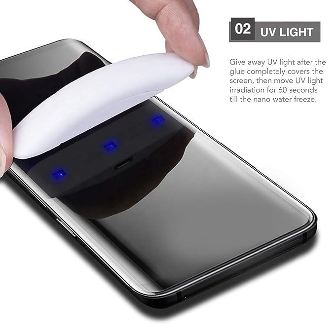 Image of Premium Tempered Glass Design for OnePlus 9 Pro (3D Curved UV) Advanced Border Less Full Edge-to-Edge Protector 3D Curved UV Screen Protector and Easy Installation Kit