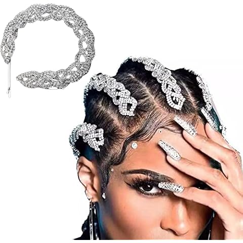 Tocado de Pelo Trenzado con Diamantes de Imitación NICENEEDED Cover