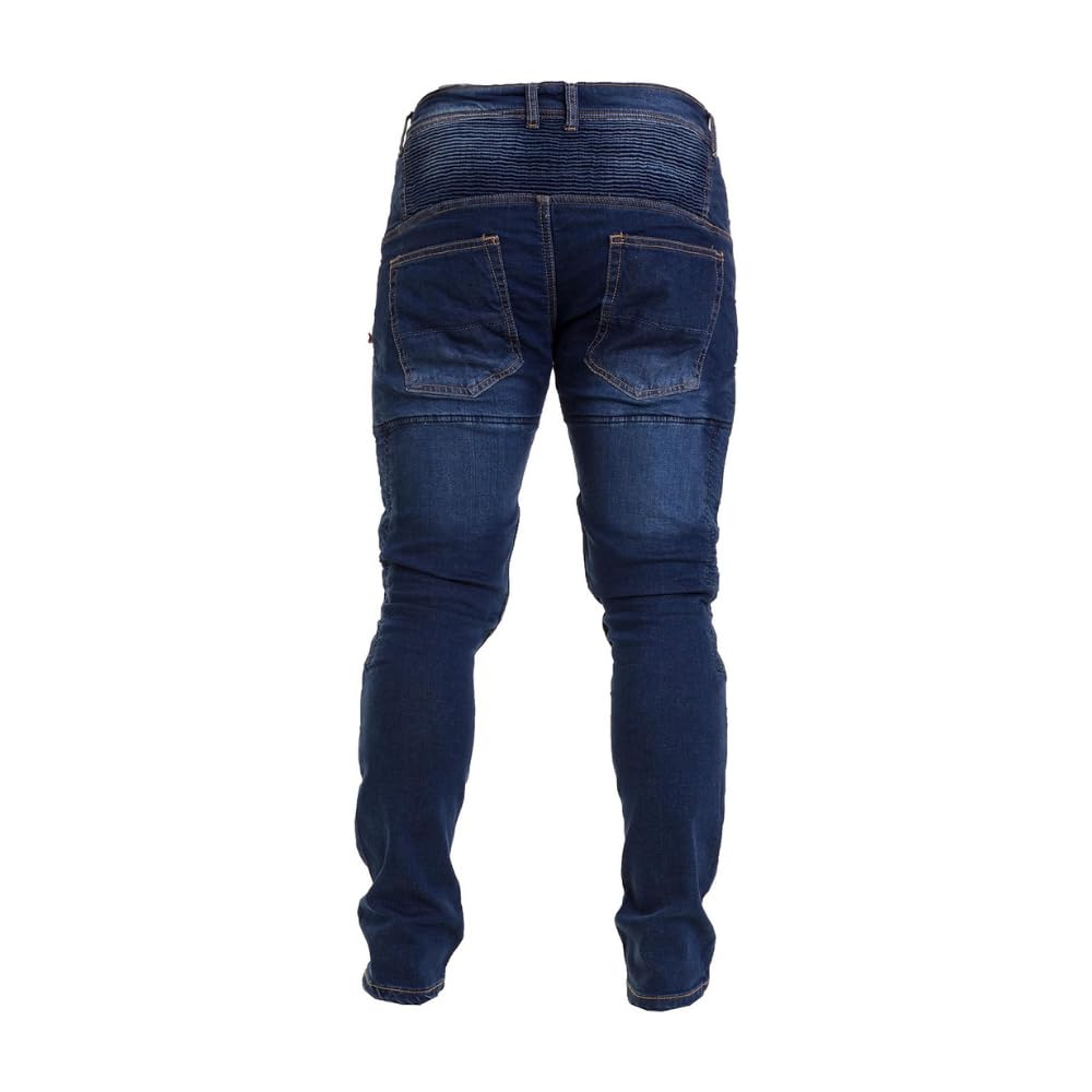 Jean de Moto pour Homme, Doublure de Protection en aramide, Pantalon de Moto en Denim avec Protections Amovibles, Pantalon de Motard pour Homme
