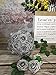 J-Rijzen Jing-Rise Artificial Flowers 50PCS Real Looking Fake Roses with Stem for DIY Wedding Bouquets Centerpieces Party Baby Shower Home Decorations (Silver Grey)