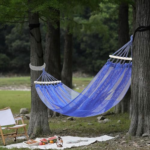 Lit hamac en soie maille robuste portable lit balançoire rafraîchissant
