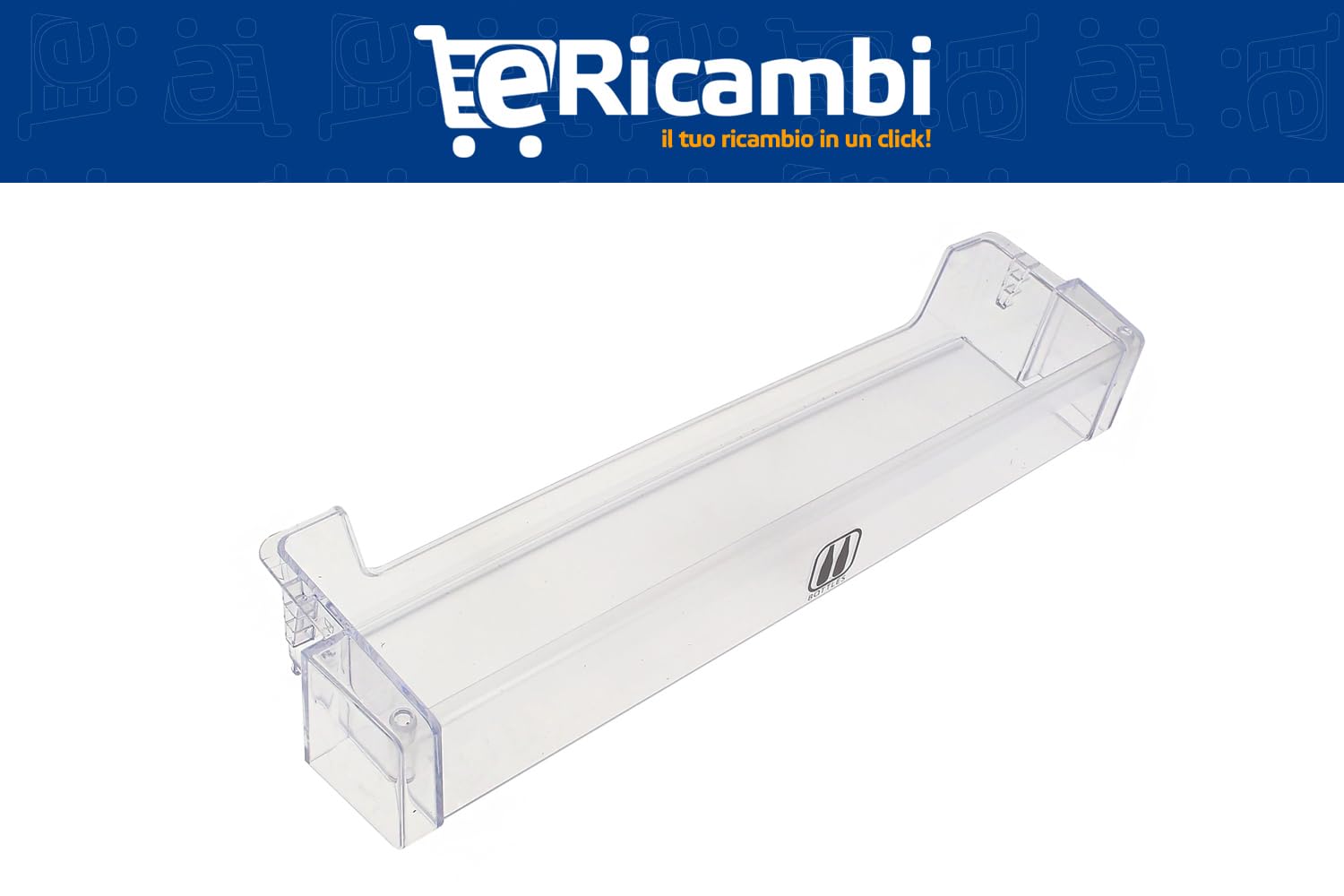 Ripiano Frigorifero Bosch Per Bottiglie - Mensola Inferiore Trasparente 436x113mm - Foto 9