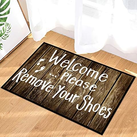 Custom Door Mats Funny Words Take Your Shoes Off Please Indoor/Outdoor Doormat Indoor/Outdoors Decor Mat Rugs Cover