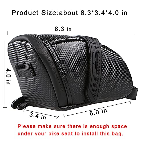 Bicycle Seat Bag Water Proof,Bike Pack Under Seat,Wedge