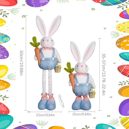 Lapin de Pâques debout décoration d'affichage maison et intérieur - 5