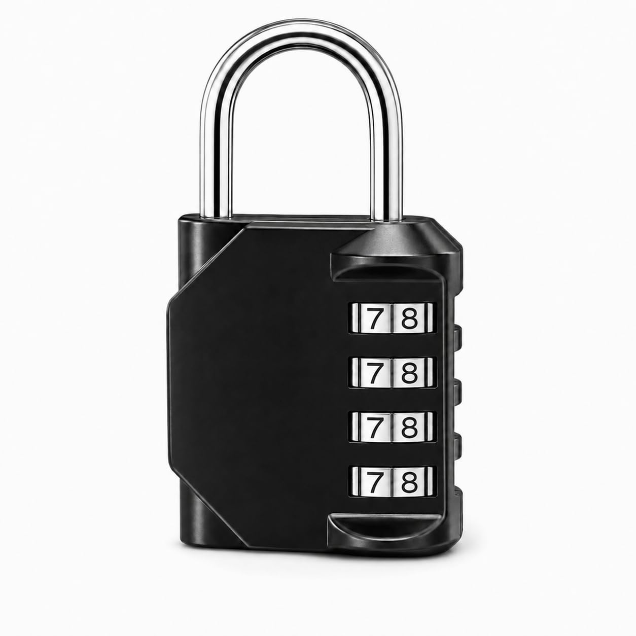 4 Digit Combination Padlock, Weatherproof Resettable Small Locker Lock