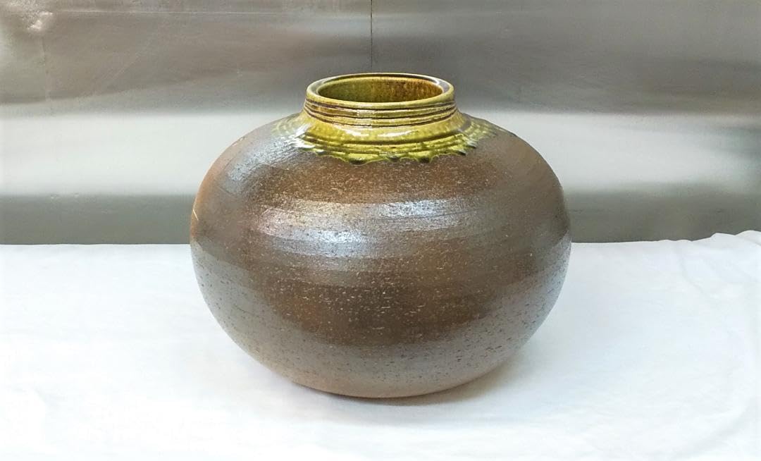 期間限定セール　信楽焼　駒型灰釉印花花瓶　飾壷　花器　古美術品　陶器 壷 焼物 Amazon.co.jp: 信楽焼 駒型灰釉印花花瓶 飾壷 花器 古美術品