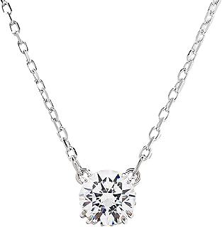 スワロフスキー ネックレス レディース Constella コンステラ ラウンドカット ペンダント シルバー 5636706 [並行輸入品]