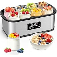Yogurt Automatic Maker w/ Auto Shut-Off & Adjustable Time & Temperature Control only .99: eDeal Info