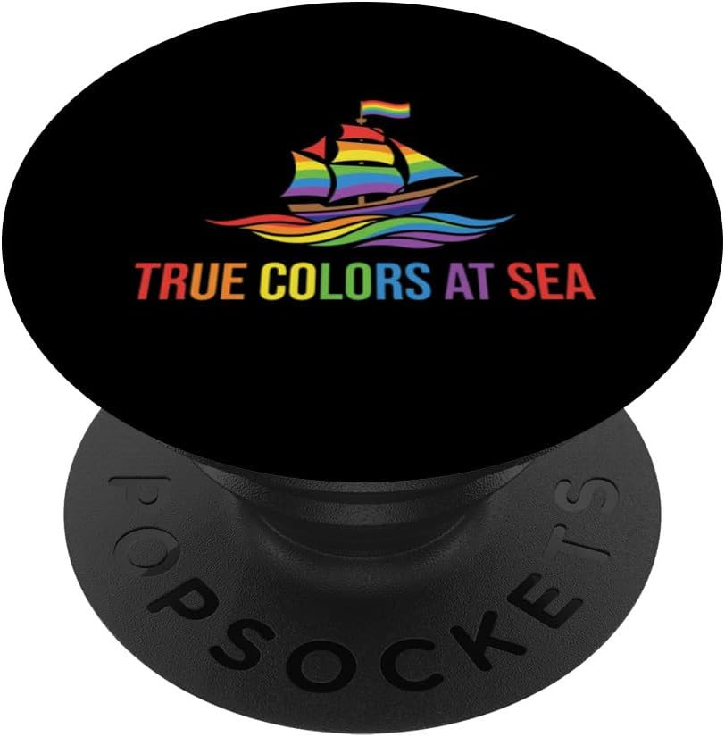True Colors At Sea LGBT Pride Cruise Vacation Passenger PopSockets PopWallet for MagSafe