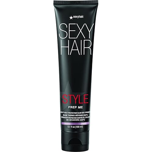 SexyHair Style Prep Me Heat Protection Blow Dry Primer | Heat Protection | Up to 68% Breakage Reduction | Ideal for Layering