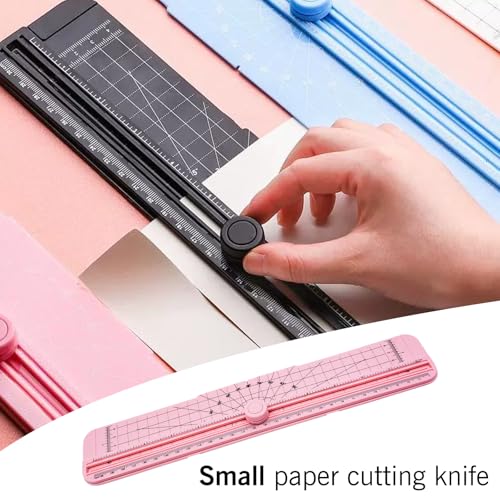 Cortador de papel com 2 peças, cortador de papel portátil de 30,5 cm, guilhotina de corte reto, cort