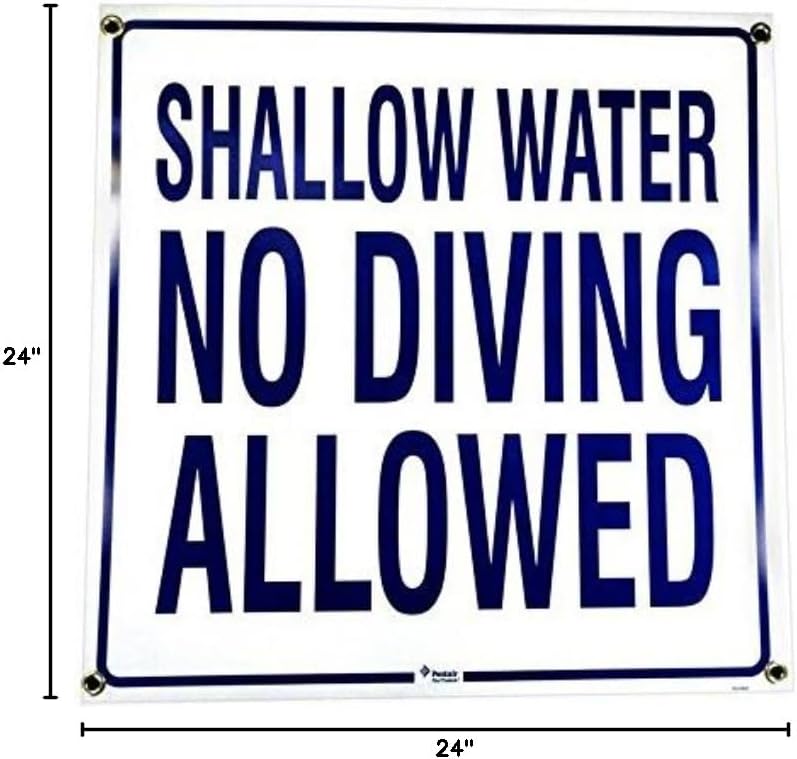 Pentair R233800 South Carolina No Diving Pool Sign