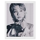 ミセス・グリーン・アップル 大森 元貴 ダイヤモンドアート ステッカー 手作り 貼り付け DIY 飾り ハンドメイド 壁の装飾 萌えグッズ リラックス 壁飾り 人気 推し アイドル スター 芸能人 プレゼント 16"x20"