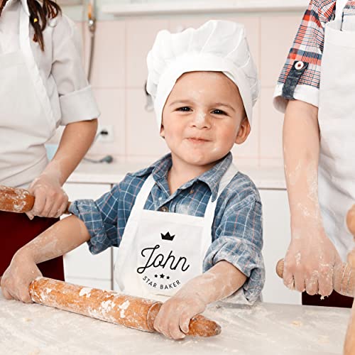 Pink Positive Personalised Children's Star Baker Apron | Kids Baking Apron - Image 6