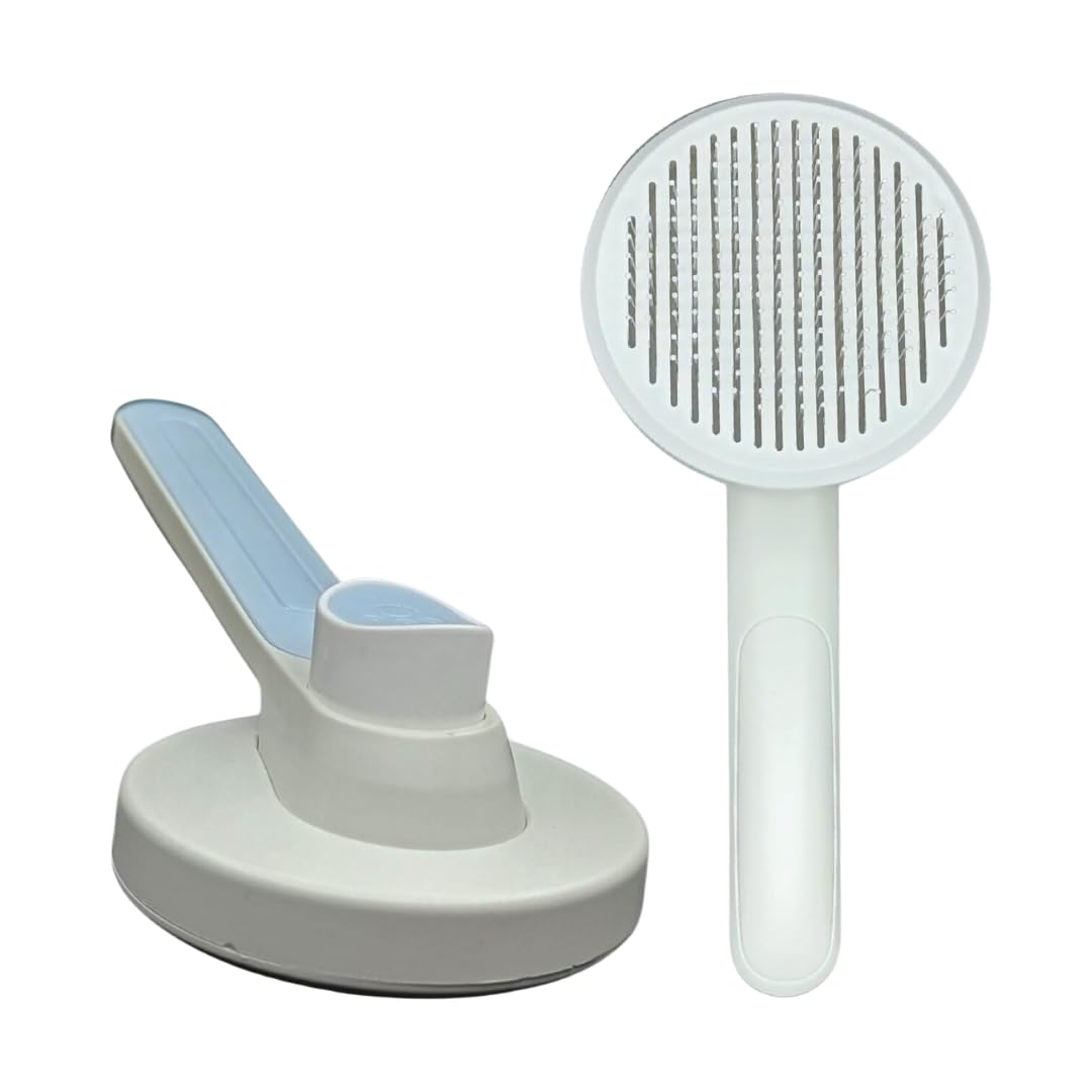 Papa Pawsome’s Self Cleaning Slicker Brush for Dogs & Cats | Suitable for All Breeds & Coats | Cat Brush & Dog Comb | Prevents Shedding & Matting | Pet Massaging Tool | Easy Pet Grooming at Home (B0CVBFMM11) Amazon Price History, Amazon Price Tracker