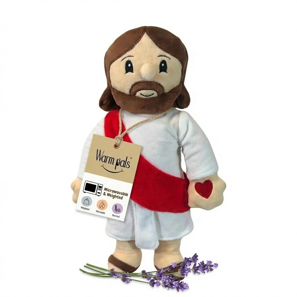 1i4 Group Jesus Plush for Kids – Microwavable Weighted Christian Stuffed Anim...
